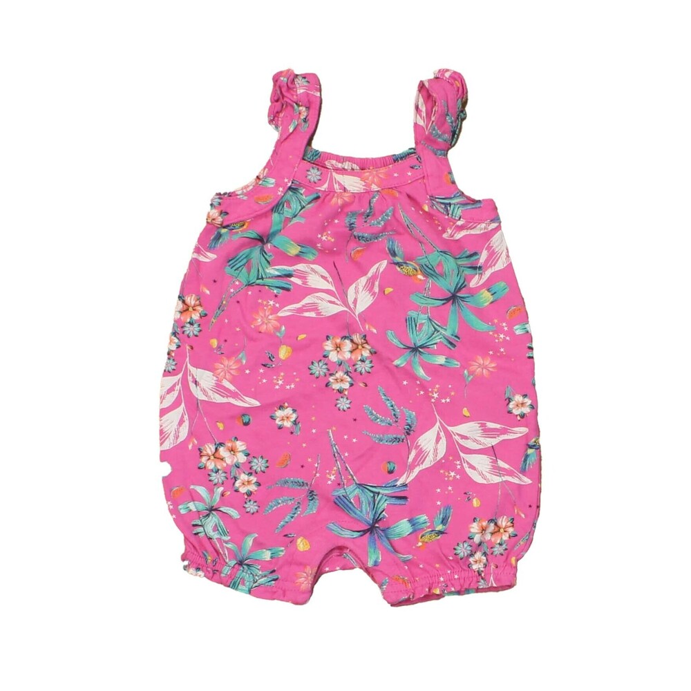 Gap Girls Pink | Green | White Romper size: 3-6 Months